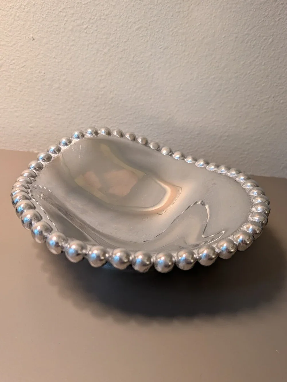 wavy MARIPOSA bead pearled edge bowl